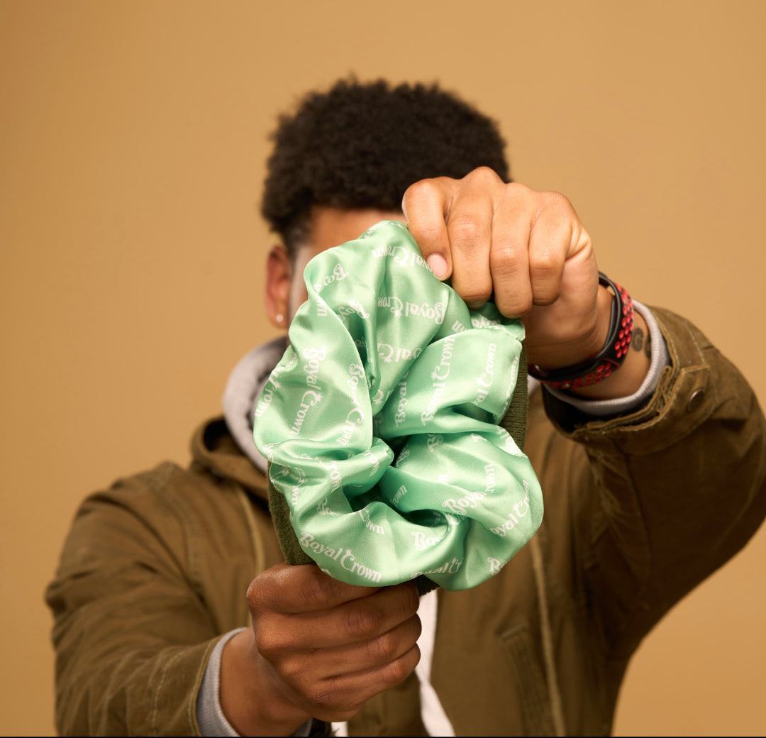 olive green satin lined beanie