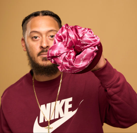 wine satin lined beanie