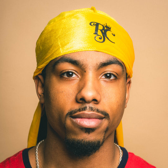 Yellow Royal Crown Velvet Durag