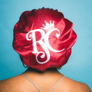 Red Royal Crown Silk Bonnet