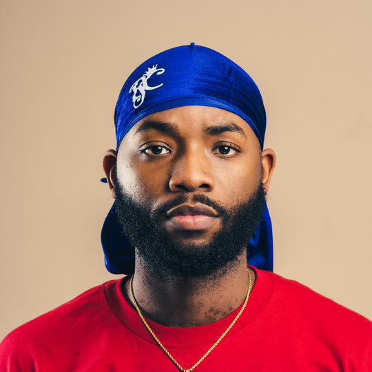 Royal Blue Royal Crown Velvet Durag