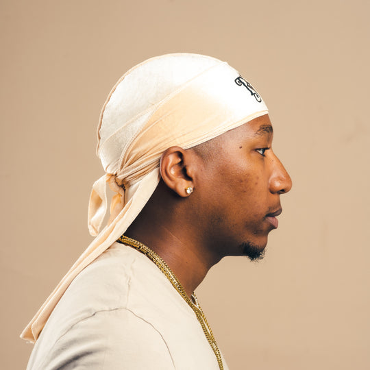 cream velvet durag