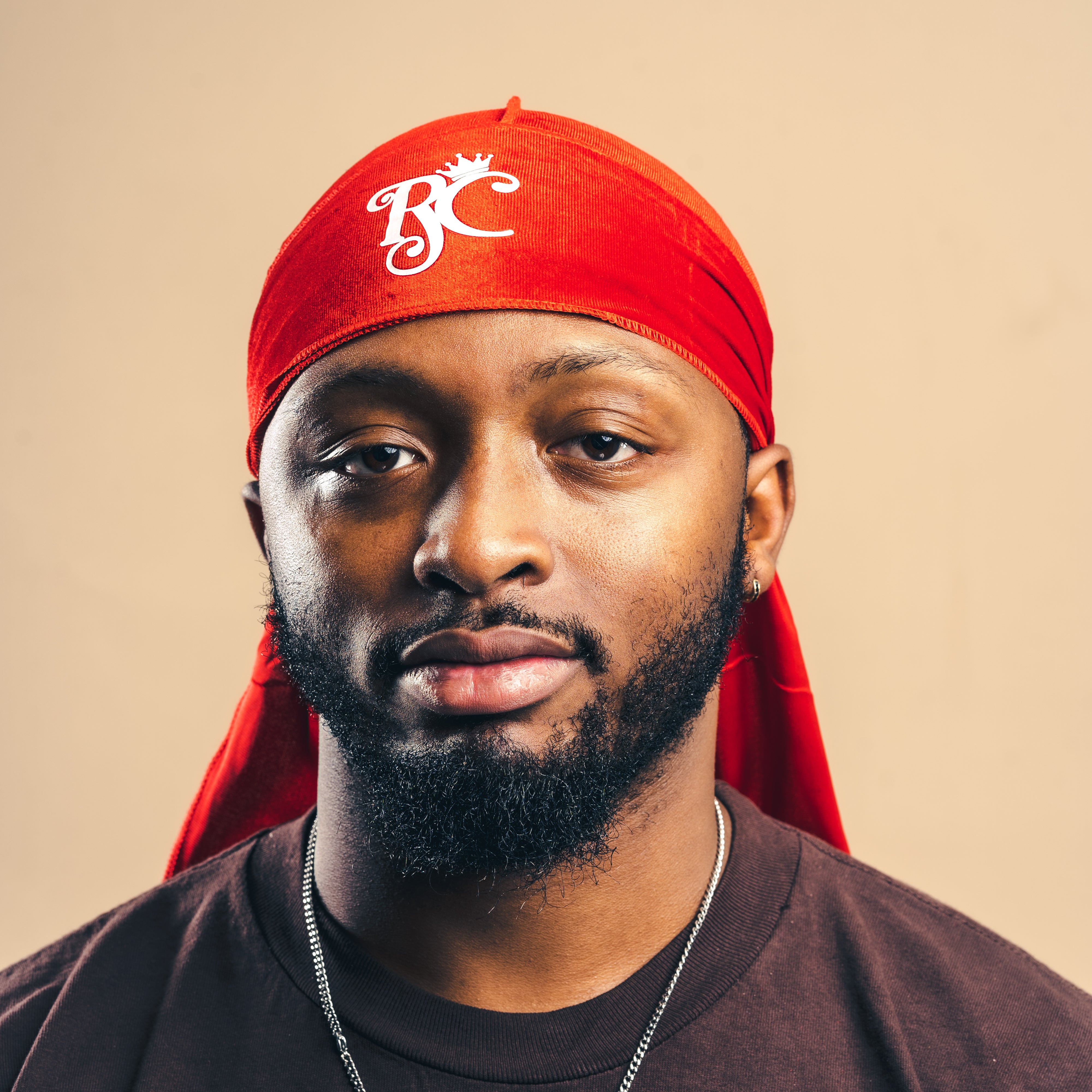 Blood Red Silky Durag – Crown Deluxe