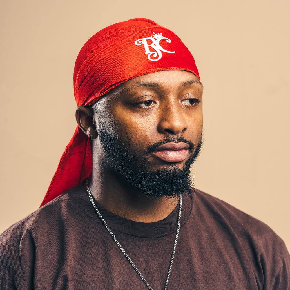 Red Royal Crown Velvet Durag